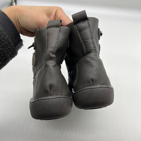 Women Ankle Boots Low Heel Slip on Comfortable Booties Gray Size 9.5US / 41CN - Picture 6 of 13
